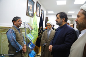 مراسم افتتاح دهمین نمایشگاه قرآن و عترت استان قم در مجتمع فرهنگی یادگار امام‎