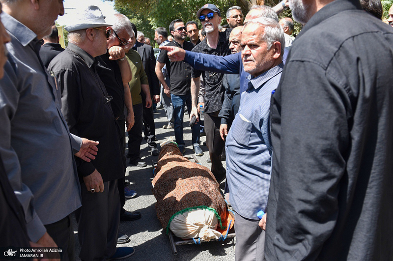 مراسم تشییع و خاکسپاری حاج محسن امین‌زاده
