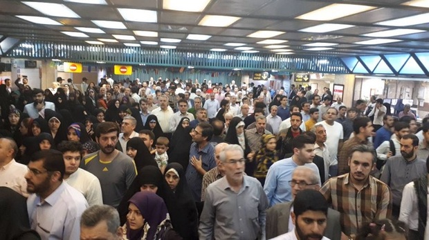 171 هزار نمازگزار عید فطر با مترو تهران جابجا شدند