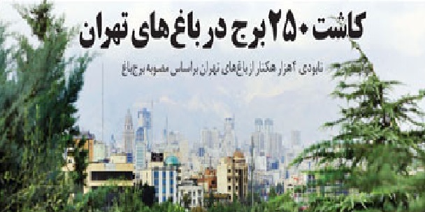 نابودی 4 هزار هکتار از باغ‌های تهران برای کاشت 250 برج!