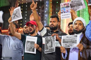 محکومیت حمله وحشیانه صهیونیست‌ها به ایران توسط مردم کشمیر