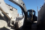 ساخت اماکن اسکان موقت زلزله زدگان در روستای تیرشاب سراب آغاز شد