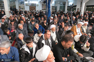 عزاداری شهادت حضرت زهرا (س) در دفتر آیت الله العظمی صانعی (ره)