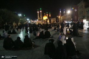 مراسم احیای شب بیست و یکم ماه رمضان در جوار حرم کریمه اهل بیت(س)