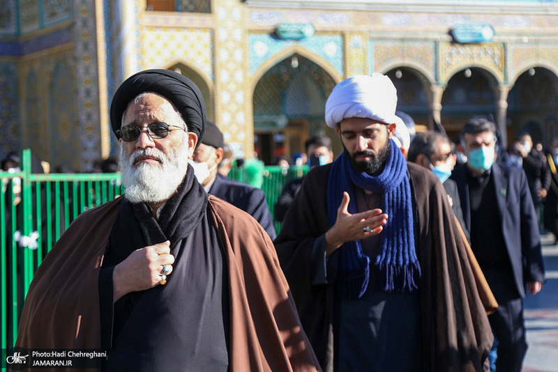 دسته عزاداری خادمان حرم کریمه اهل بیت (ع) در روز شهادت حضرت زهرا (س)‎‎