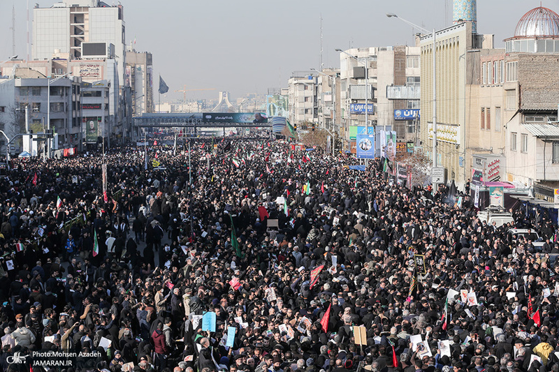 حضور میلیون ها تهرانی در تشییع پیکر مطهر سردار قاسم سلیمانی - 4