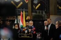 حضور علی لاریجانی بر مزار شهید سید حسن نصرالله (9)