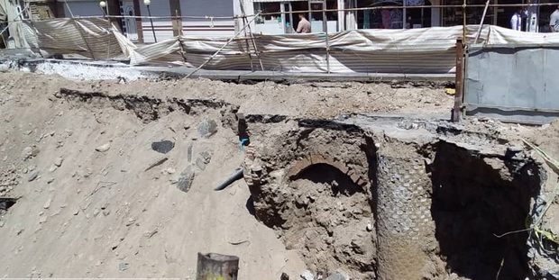 کشف بخشی از تبریز قدیم در حفاری‌های پروژه « و‌المان » 