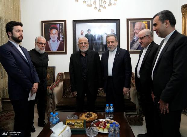 دیدار سید عباس عراقچی با خانواده شهید سید حسن نصرالله دبیر کل فقید حزب الله + عکس‌ها