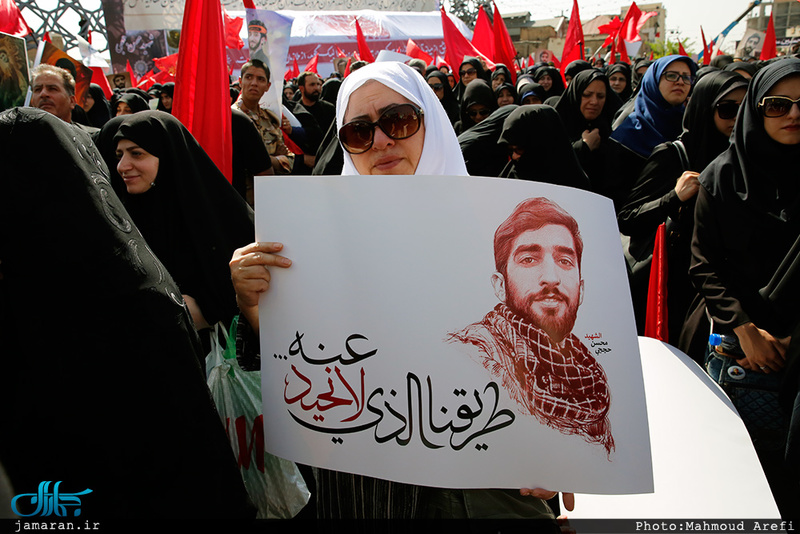 وداع باشکوه مردم تهران با شهید محسن حججی