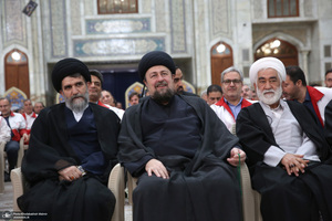 دیدار امدادگران هلال احمر با سید حسن خمینی