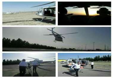 خدمات هوایی به 24 مصدوم حوادث در البرز