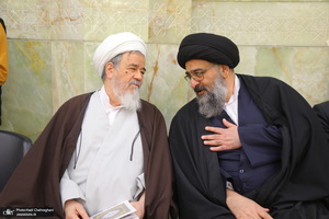 مراسم سومین سالگرد ارتحال آیت الله العظمی علوی گرگانی (ره) در مسجد اعظم قم‎