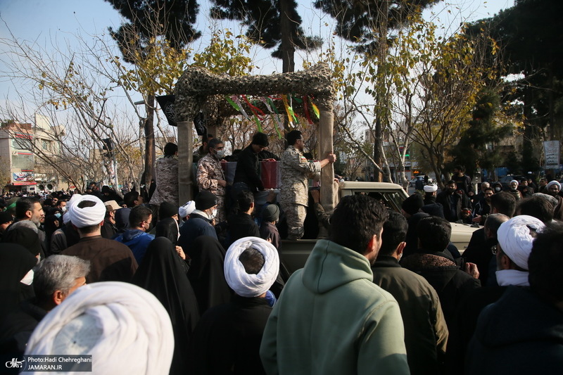 تشییع پیکر شهدای گمنام دفاع مقدس در قم