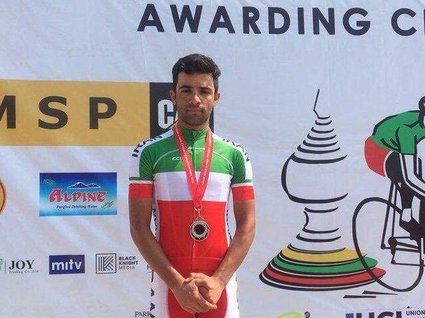 دوچرخه سوار البرزی مدال نقره مسابقات آسیایی را کسب کرد