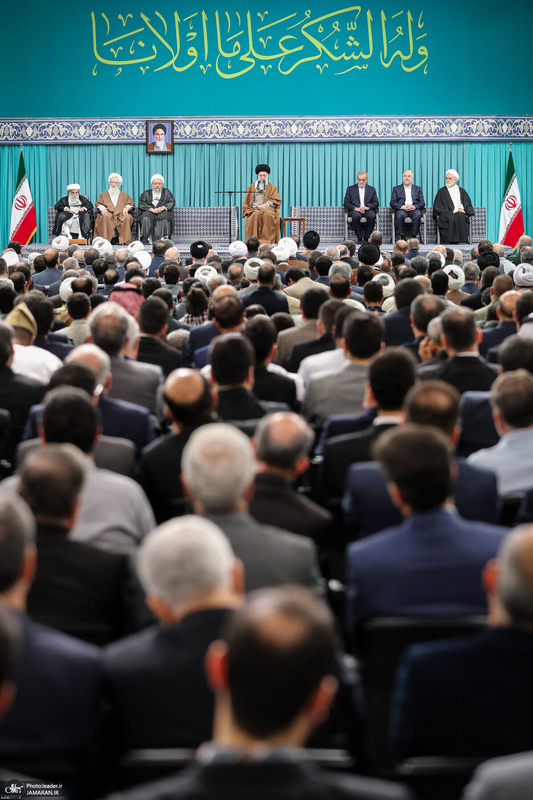 دیدار مسئولان نظام و سفرای کشورهای اسلامی با رهبر معظم انقلاب