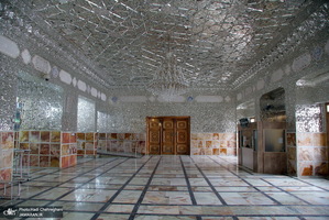 حال و هوای ضریح مطهرحضرت معصومه(س) در روزهای کرونایی