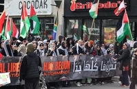 تظاهرات همبستگی با فلسطینی ها در مونترال کانادا (4)