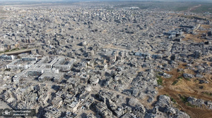 تصاویر هوایی از  ویرانی‌ها و خسارت‌ها در غزه پس از آتش‌بس