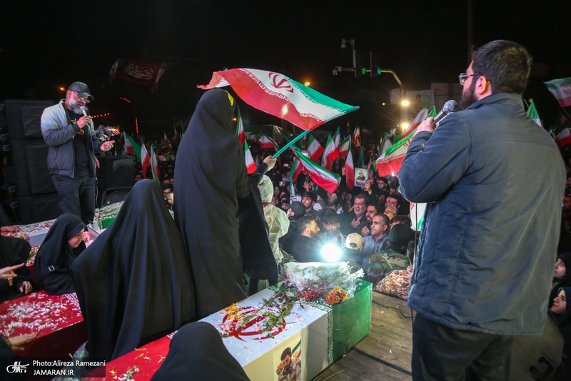 مراسم وداع و تشییع پیکر مطهر فرمانده یگان ویژه فاتحین  سردار سرتیپ پاسدار شهید محمد علی فتحعلی زاده و‌ هم رزمانش