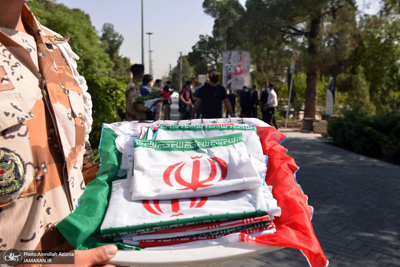 مراسم ادای احترام به مقام شامخ شهدای 17 شهریور در بهشت زهرا(س)