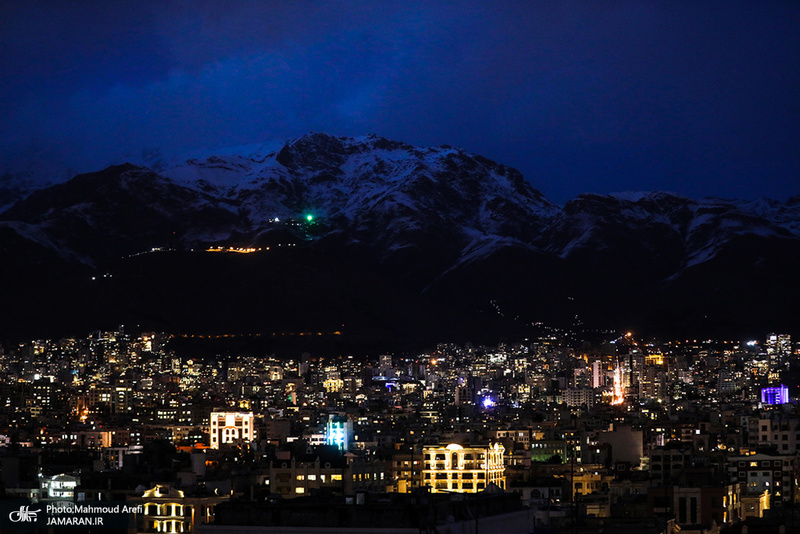 تصاویری از غروب آفتاب در تهران