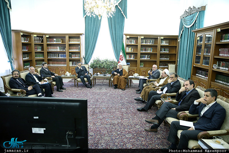 دیدار رئیس و معاونین مرکز تحقیقات استراتژیک مجمع تشخیص مصلحت نظام با آیت الله هاشمی رفسنجانی