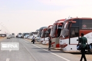 ۳۰۰ دستگاه اتوبوس برای انتقال زائران در مرز شلمچه مستقر شدند