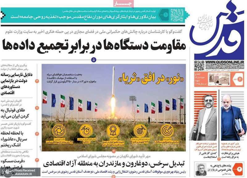 گزیده روزنامه های 6 مهر 1402