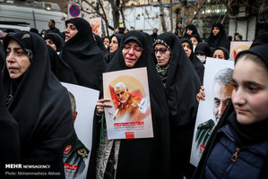 تجمع بزرگداشت شهید سپهبد سلیمانی در میدان فلسطین تهران