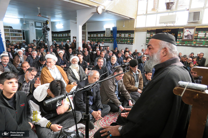 عزاداری شهادت حضرت زهرا (س) در دفتر آیت الله العظمی صانعی (ره)
