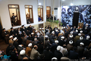 مراسم بزرگداشت سید رحیم میریان در بیت حضرت امام در قم