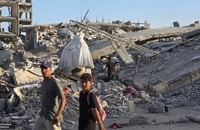 بازگشت فلسطینی‌ها به خانه‌های خود در شمال غزه (2)