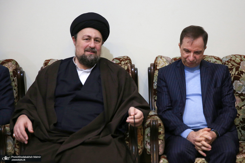 دیدار مدیرعامل و مدیران بانک دی با سید حسن خمینی