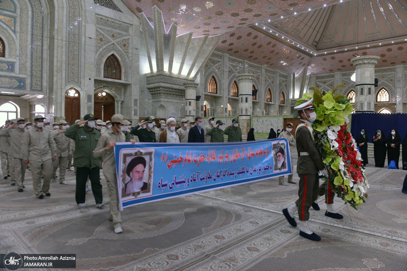 تجدید میثاق فرزندان کارکنان آماد و پشتیبانی سپاه با آرمان‌های حضرت امام(س)