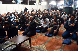 مراسم تشییع و تدفین 2 شهید گمنام در دانشگاه آزاد تهران جنوب