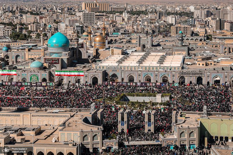 تشییع پیکر مطهر رهبر شهید انقلاب اسلامی در مشهد مقدس