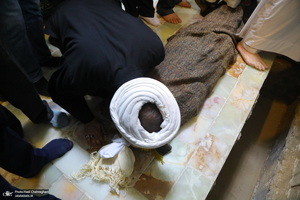 مراسم تشییع و خاکسپاری آیت الله نورالله شاه آبادی(ره) در قم