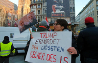 مراسم بزرگداشت حاج قاسم سلیمانی و همرزمانش در مرکز شهر وین