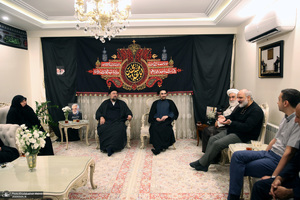 حضور سیدحسن خمینی در منزل شهیدان طهرانچی