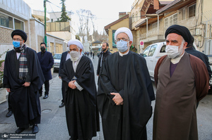 مراسم تشییع حجت الاسلام و المسلمین علی اصغر سعادتی در حسینیه جماران