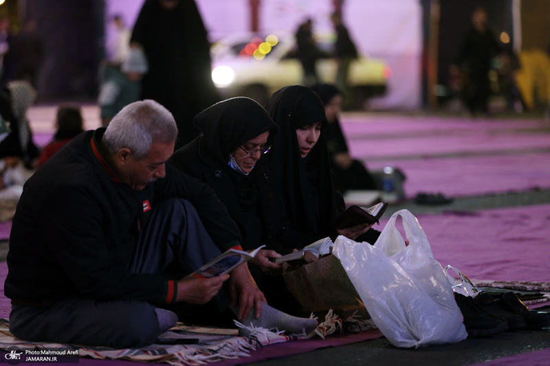 احیای شب بیست و سوم ماه مبارک رمضان در میدان فلسطین