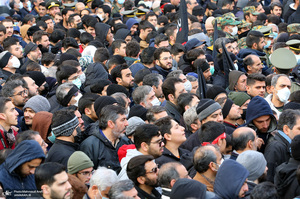 مراسم تشییع 200 شهید گمنام دفاع مقدس در تهران -2