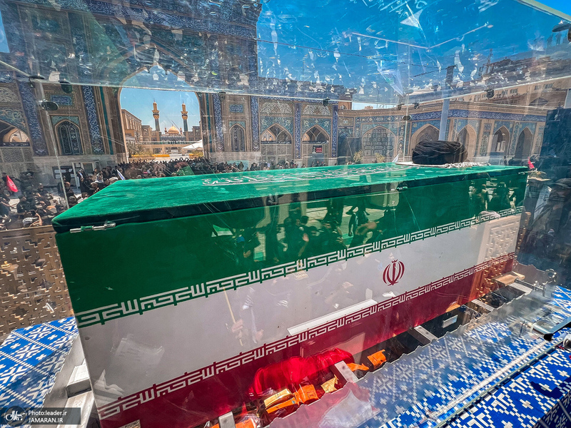 تشییع پیکر مطهر رهبر شهید در نجف اشرف