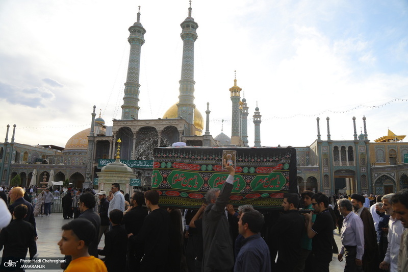 مراسم تشییع و خاکسپاری آیت الله نورالله شاه آبادی(ره) در قم