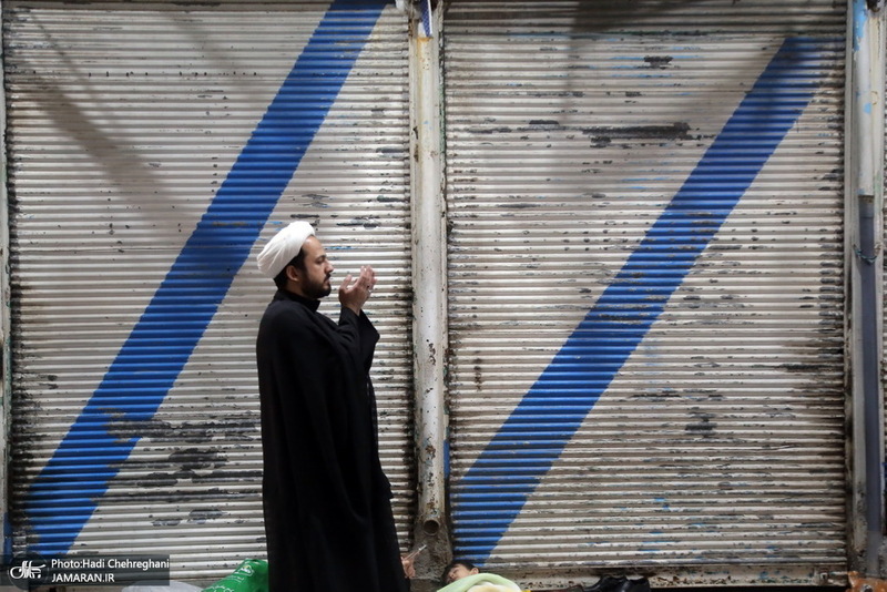 مراسم احیای شب بیست و یکم ماه رمضان در جوار حرم کریمه اهل بیت(س)