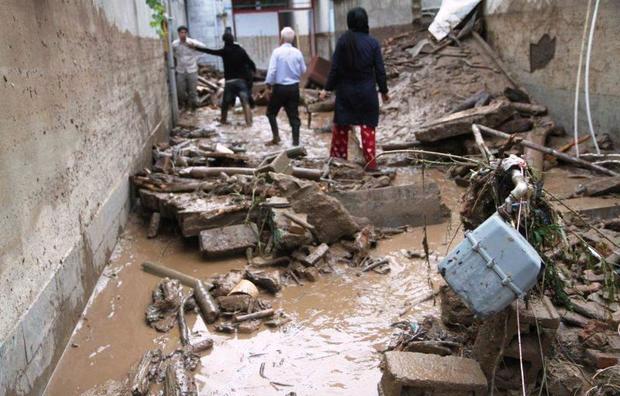 سیلاب حدود 150 میلیارد ریال به شهرستان گرمه خسارت زد