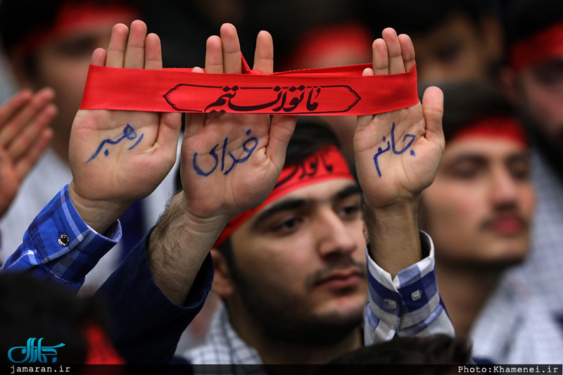 دیدار جمعی از جوانان و نوجوانان عازم اردوهای راهیان نور با رهبر معظم انقلاب