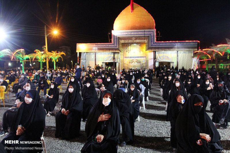 مراسم عزاداری شب چهارم محرم در بندرگز