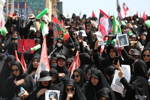 مراسم وداع با رهبر شهید انقلاب در مصلی تهران